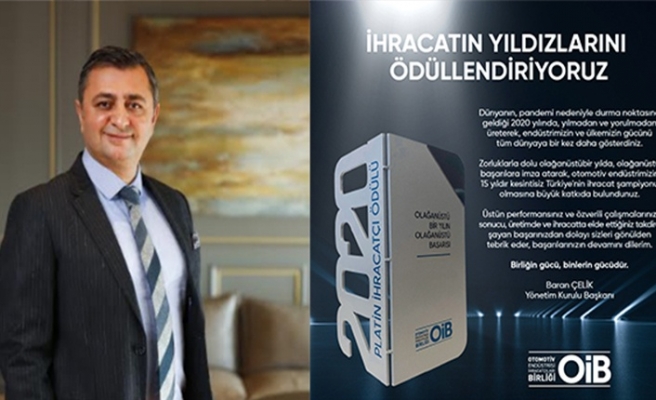 OİB’den firmalara İhracat Ödülü